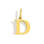 pendentif lettre initial or pour homme