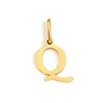 collier lettre initial en or