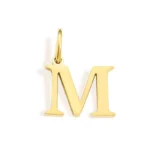 pendentif or avec monogramme