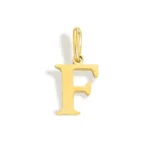 pendentif simple lettre or