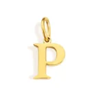 pendentif lettre en or pour femme