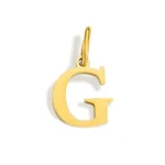 pendentif en or avec monogramme