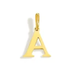 collier or lettre initial