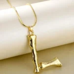 collier lettre initial mode