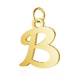 bijouterie pendentif lettre initiale or