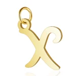 charme de lettre initiale pendentif en or