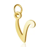 pendentif or lettre en vogue