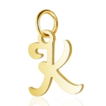 cadeau pendentif lettre initial en or