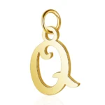 pendentif charmant lettre initial en or