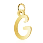 collier pendentif initial or