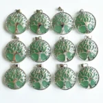 Lot De 12 Pendentif Arbre De Vie Aventurine