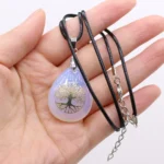 Pendentif arbre de vie opale chakras