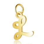 charme lettre initial en or