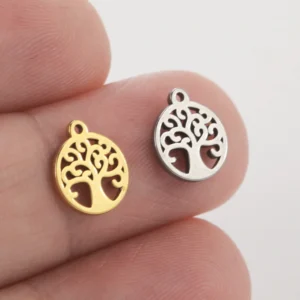 Lot De 5 Pendentif Arbre De Vie