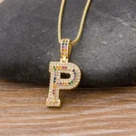 accessoire mode pendentif lettre initial