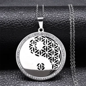 Pendentif ying et yang déclaration