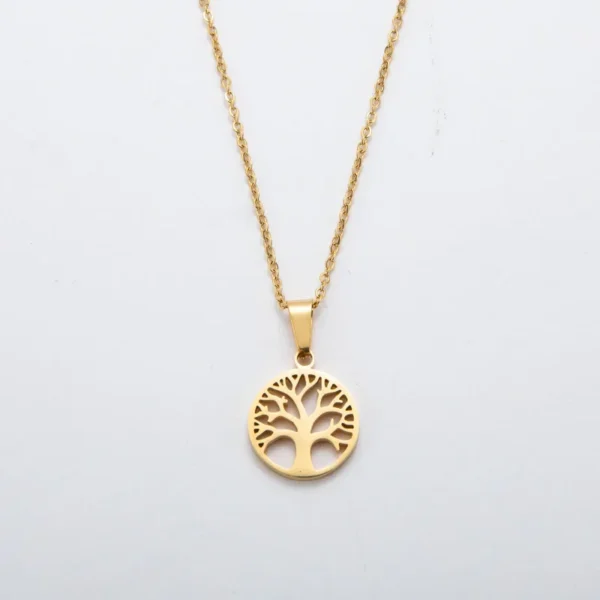 bijou arbre de vie porte bonheur en or