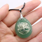 Pendentif Arbre De Vie Aventurine Chakras