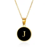 design moderne pendentif lettre initial or