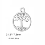 pendant d'oreille arbre de vie en argent