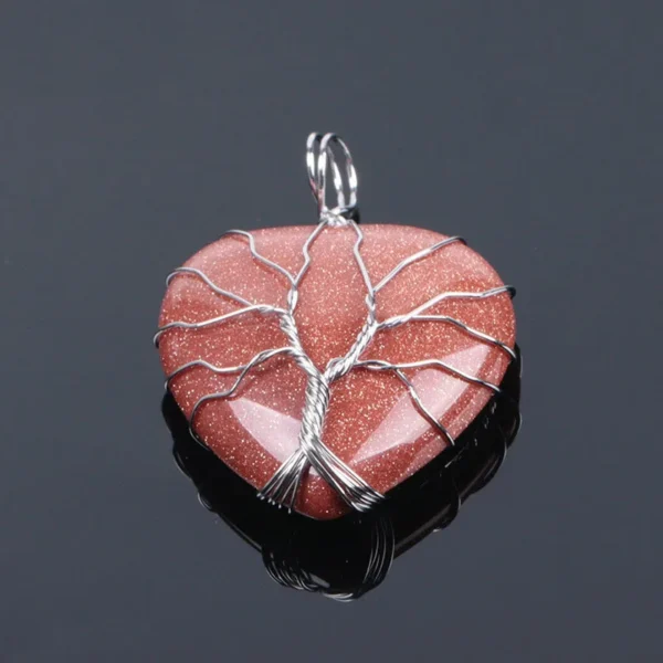 Pendentif arbre de vie sable doré en argent