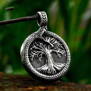 Pendentif yggdrasil en argent