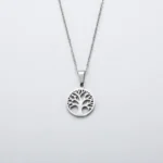 Pendentif arbre de vie porte bonheur de luxe en argent