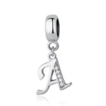 bijou original lettre initial en argent