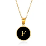 pendentif tendance lettre initial en or