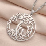 Pendentif arbre de vie fraternelle en argent