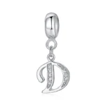 bijou argent lettre personnalisable