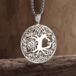 pendentif arbre de vie creux en argent