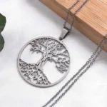 Pendentif Amulette Arbre De Vie En Argent Moderne