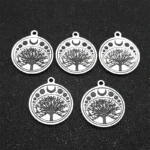 pendentif lunaire arbre de vie mystique