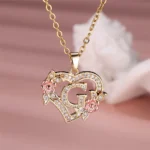 bijou motif coeur en or avec diamant