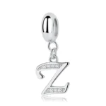 pendentif argenté personnalisé lettre