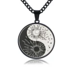 collier ying yang soleil lune