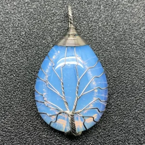 Pendentif opale arbre de vie