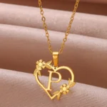 pendentif coeur or accessoire mode