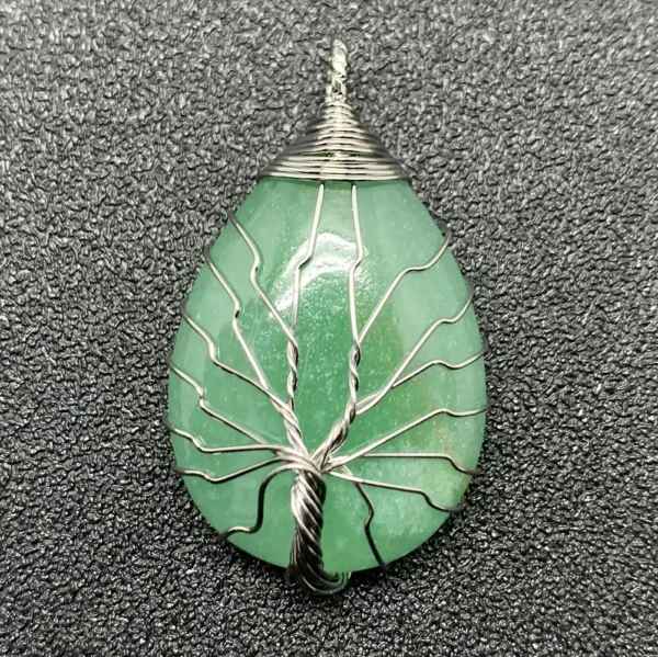 Pendentif aventurine arbre de vie