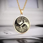 bijou arbre de vie et symbole Ying Yang