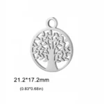 pendentif en argent en forme d'arbre de vie