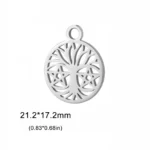 vertu arbre de vie boucle d'oreille argent