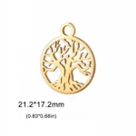 boucle d'oreille artisanale arbre de vie