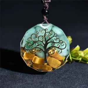 Pendentif Arbre De Vie Clip De Guérison Aventurine